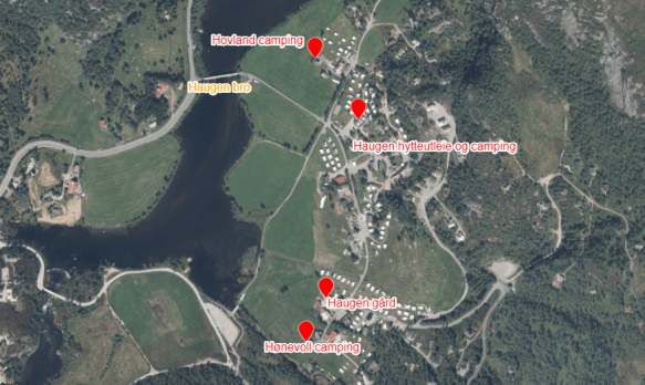 Områder med campingvognoppstillingsplasser i Sirdal | Campingvogn i Sirdal