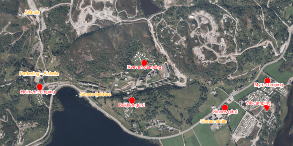 Områder med campingvognoppstillingsplasser i Sirdal | Campingvogn i Sirdal